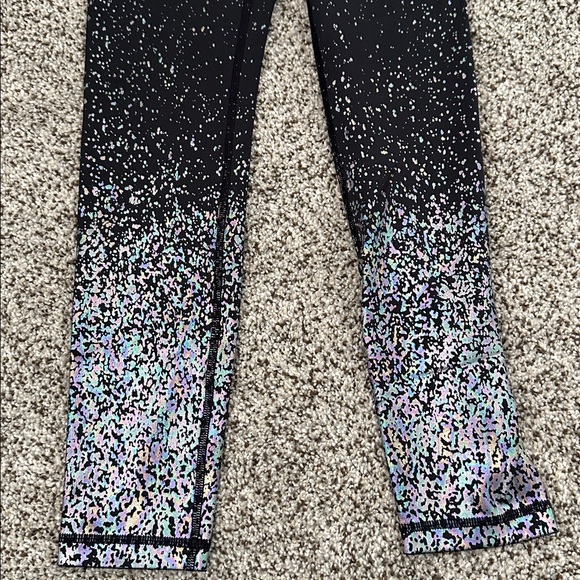 Zyia Luxe Black and Silver Sparkle Leggings - Picture 2 of 6